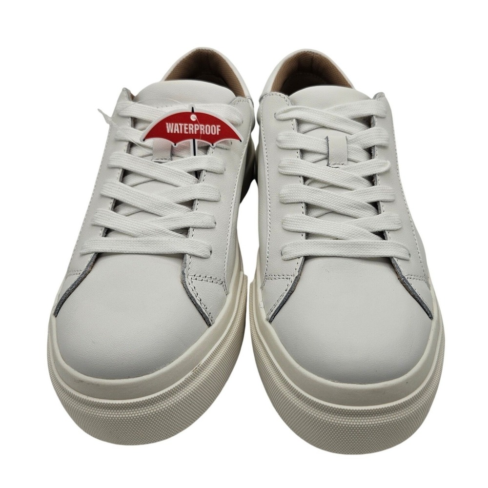 Blondo Venna White Leather Waterproof Platform Sneakers VENN01SD 107 Womens 7.5 - Picture 2 of 6